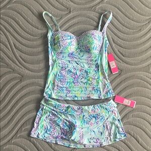 NWT- Lilly Pulitzer Size 12 Two Piece Bathing Suit